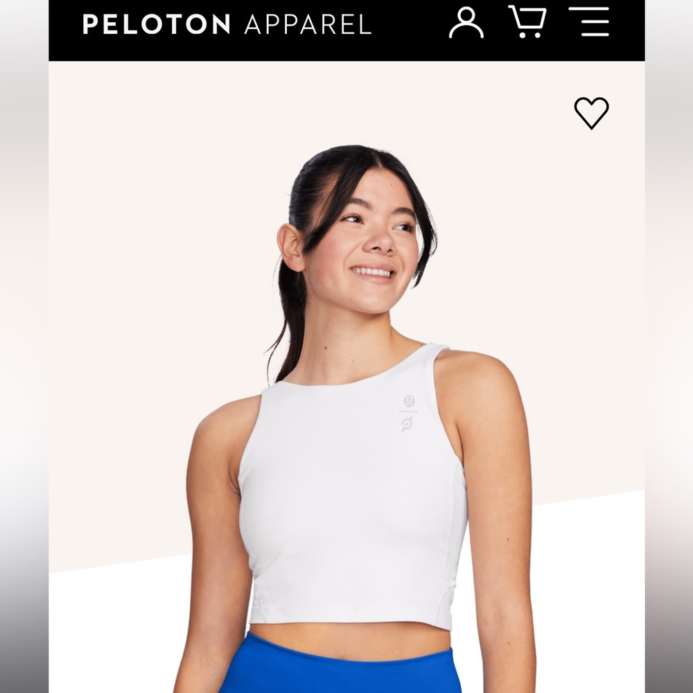 NWT • Lululemon x Peloton Align High Neck Tank • 8 • white